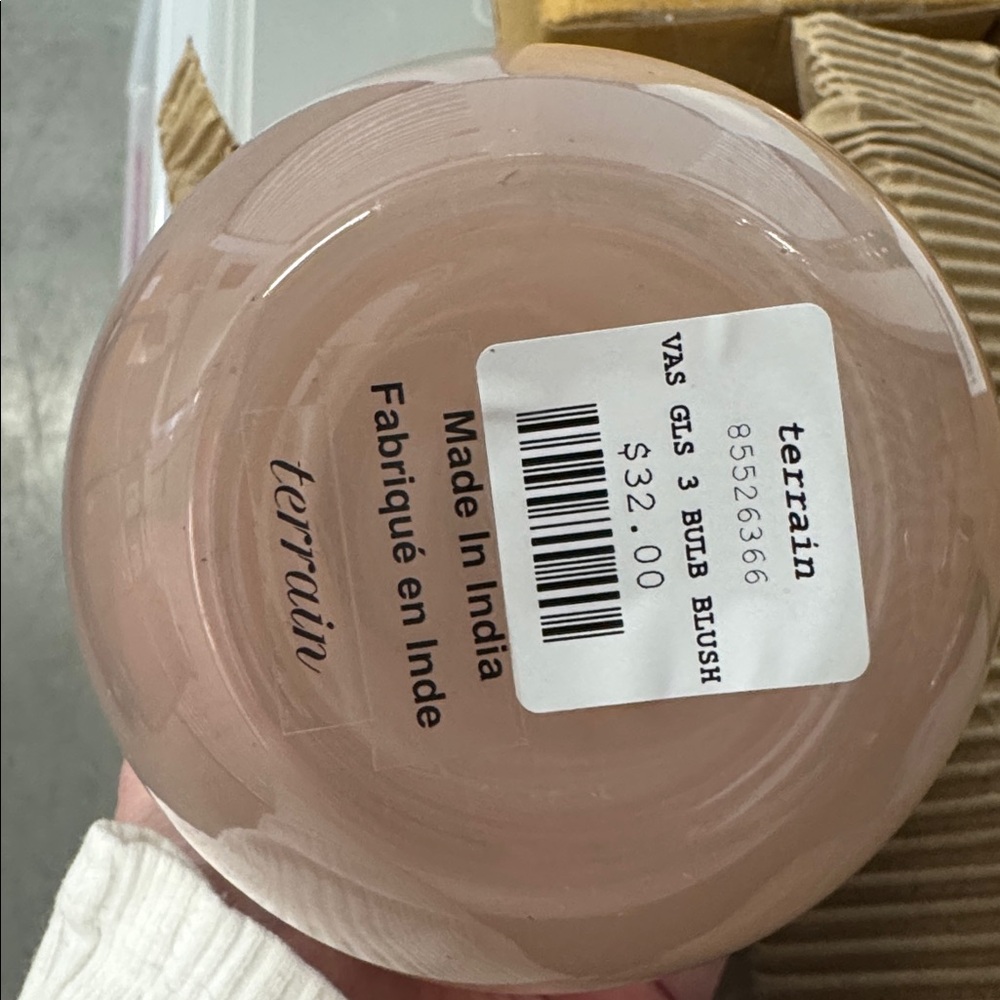 Pink stack spherical Vase - Picture 9 of 9